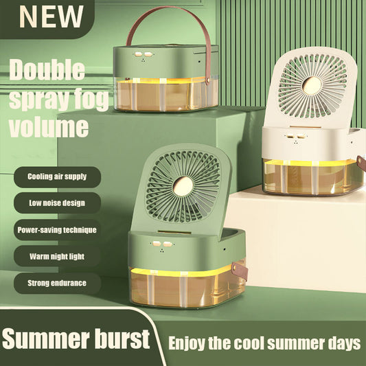 Mini Climatizador y Ventilador de Escritorio con Humidificador y Control Remoto - Image 2