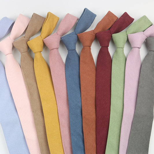 Camisa Casual Coreana de Gamuza con Corbata Artística - Colores Pastel - Image 2