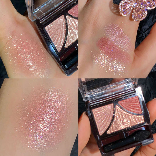 Paleta de Sombras Pearlescente Mate con Moño - 3 Colores - Image 2