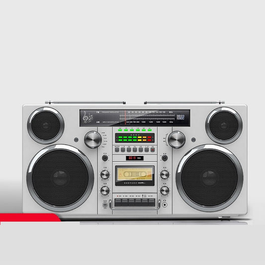 Radio Vintage Retro 3 en 1: Reproductor de CD, Grabadora de Voz y Parlante Bluetooth para Adultos Mayores - Image 2