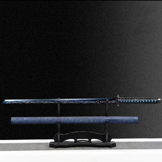 Sable Dragón Azul Longquan - Acero Manganeso Forjado, Pieza de Colección Premium - Image 2