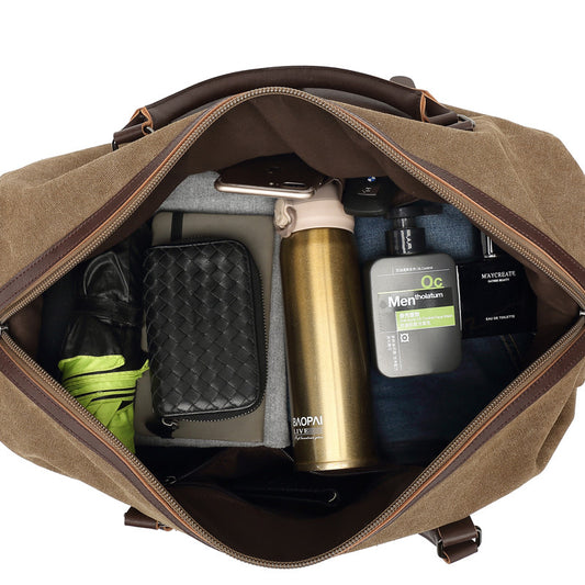 Bolsa de Viaje Canvas Diagonal Portátil para Aventuras al Aire Libre - Image 2