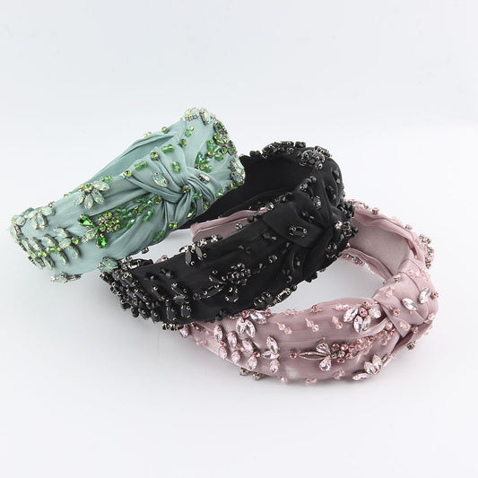 Diadema de Seda con Diamantes Incrustados - Image 2