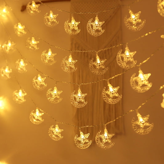 Cadena de Luces LED Castillo Lunar - Decoración Navideña Mágica - Image 2