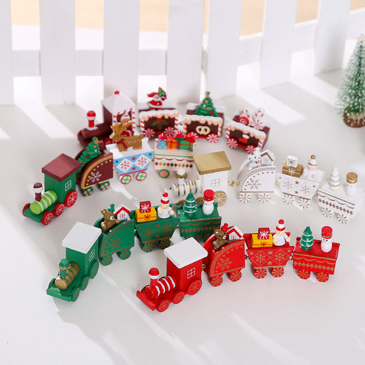 Tren Navideño de Madera - Decoración Festiva - Image 2