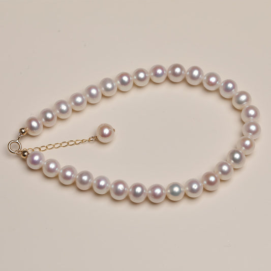 Pulsera de Perlas de Agua Dulce Natural - Image 2