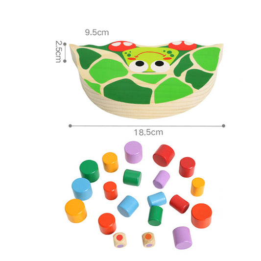 Juguete de Tortuga de Madera para Equilibrio - Image 2