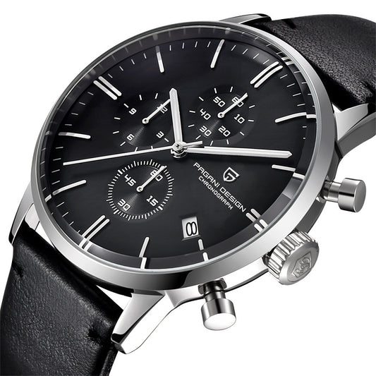 Reloj Calendario Multifunción de Tres Esferas - Image 2