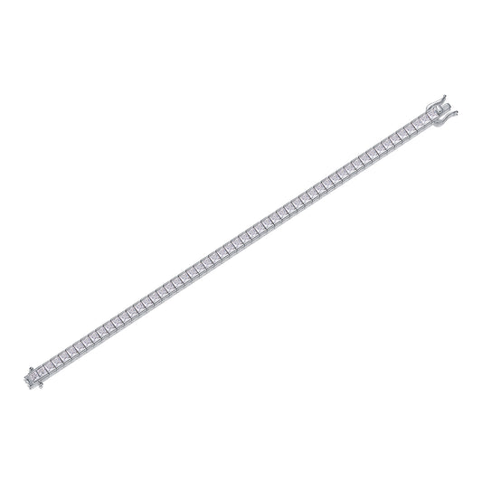 Pulsera de Plata Lujo Time Tunnel - Conjunto con Moissanita Premium y Baño de Platino - Image 2