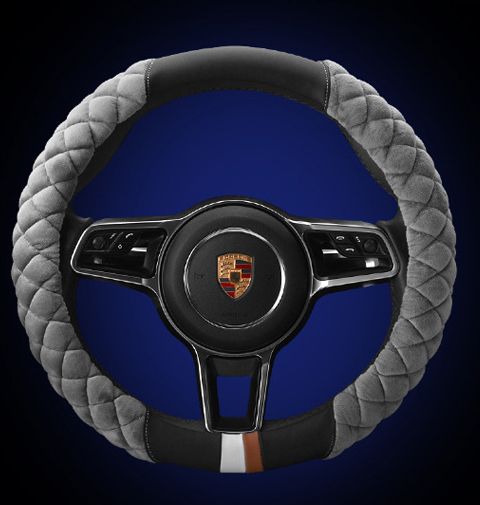 Funda Cálida para Volante de Auto con Diseño de Patitas - 38cm Protector Peluche - Image 2