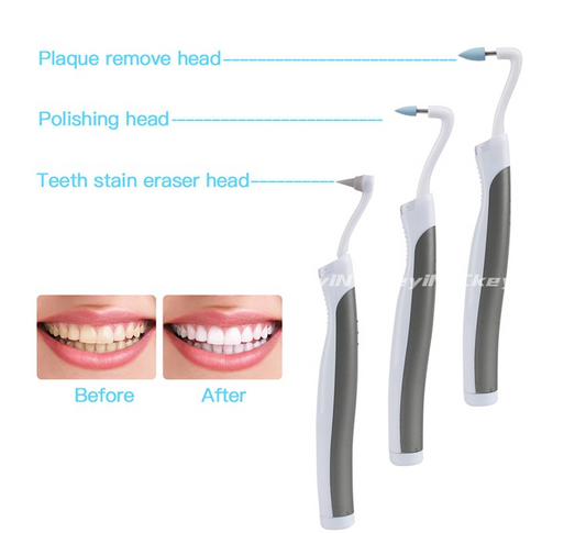 Kit Profesional de Blanqueamiento Dental Sónico con 3 Cabezales LED y Removedor de Sarro - Image 2