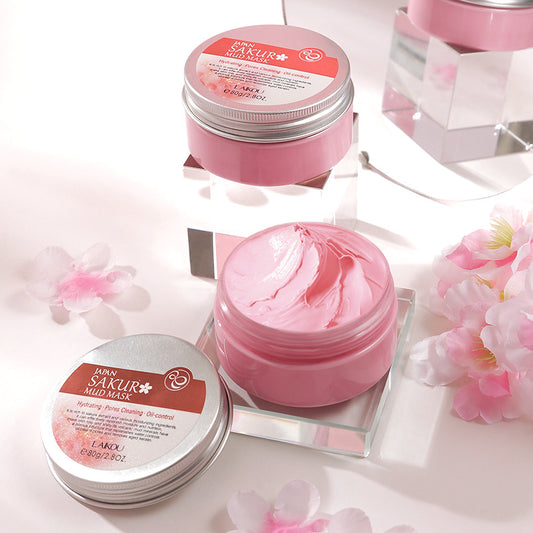 Mascarilla de Barro de Flor de Cerezo Japonés Lai Kou 80g - Hidratante y Nutritiva - Image 2
