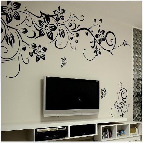 Vinilo Decorativo Mural de Flores - Adhesivo Artístico para Paredes - Image 2