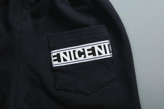 Sudadera con capucha estampado letras para niño - Image 2