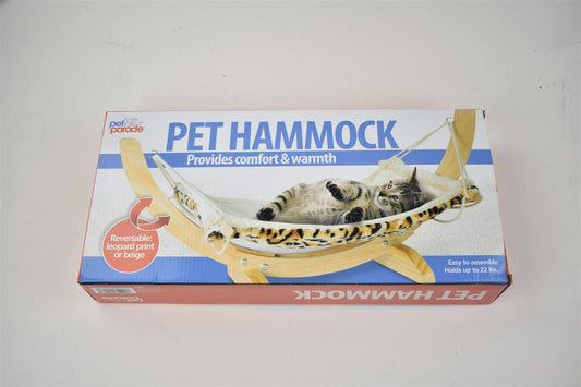 Cama Colgante de Madera Maciza para Perros y Gatos con Almohadilla - Image 2