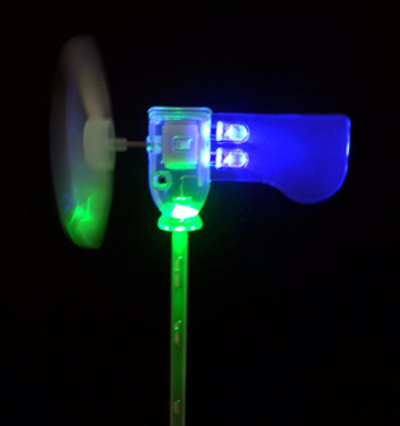 Generador Eólico DIY con Motor DC y Aspas LED - Turbina de Viento Pequeña - Image 2