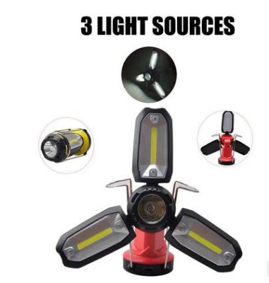 Linterna LED COB Multifunción USB Recargable con Gancho para Mantenimiento Vehicular y Camping - Image 2