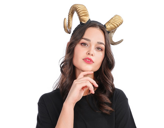Diadema de Cuernos Grandes para Fiestas y Disfraces - Image 2