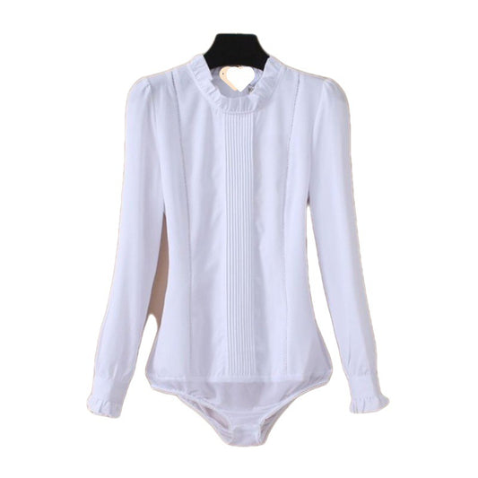 Camisa Ejecutiva Blanca de Cuello Alto para Hombre - Traje Empresarial Versátil - Image 2