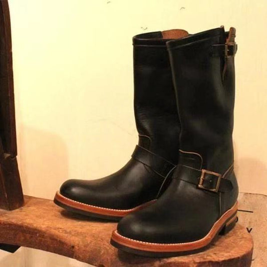Botas Casuales para Hombre con Cuña Plana y Tubo Medio - Versátiles y Cómodas - Image 2