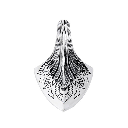 Dije Hacha Plata Esterlina con Cadena Quilla Vintage - Image 2