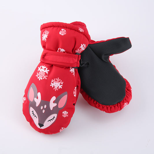 Guantes Térmicos Infantiles Diseño Ciervo Navideño - Image 2
