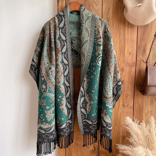 Chal Étnico de Cachemira Artificial para Mujer - Estilo Bohemio - Image 2