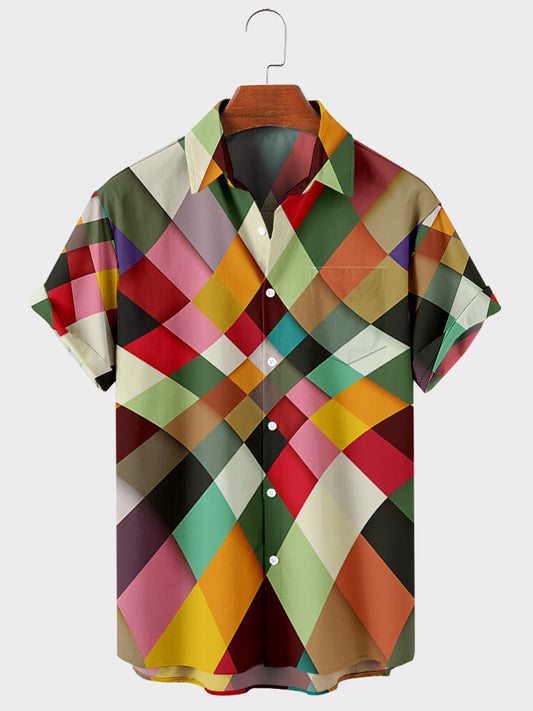 Camisa Estampada a Rayas para Hombre - Diseño Moderno y Versátil - Image 2