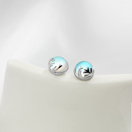 Aretes Aurora del Bosque en Plata Esterlina para Mujer - Image 2