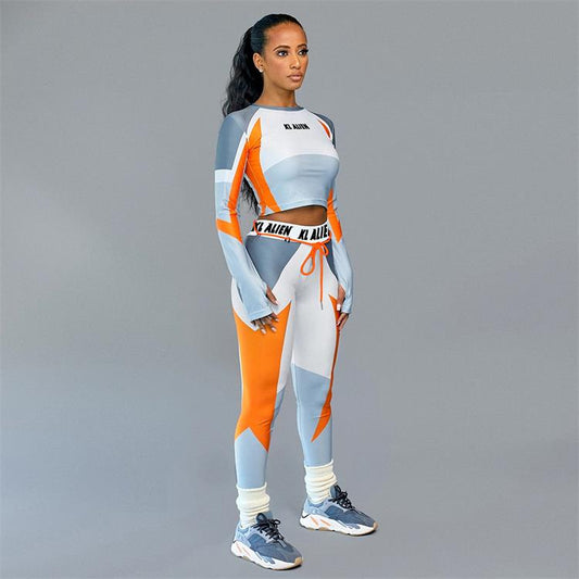 Traje Deportivo Compresión Estampado para Fitness - Image 2
