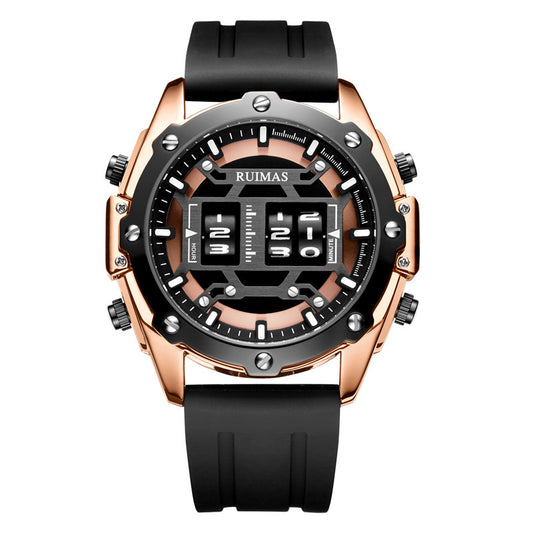 Reloj de Cuarzo Deportivo en Cuero para Hombre - Image 2