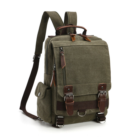 Bolsa de Pecho Cruzada de Lona para Viajes y Aventuras al Aire Libre - Image 2