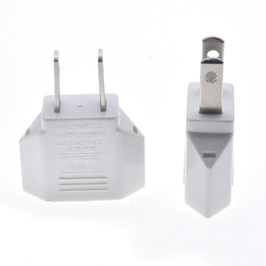 Adaptador de Enchufe Europeo a Americano - Cobre Puro, Blanco y Negro - Image 2