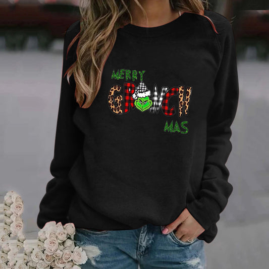 Suéter Navideño Estampado para Mujer con Cuello Redondo y Mangas Largas - Image 2