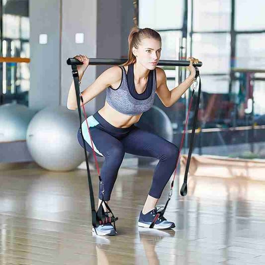 Kit de Barra Pilates con Bandas de Resistencia - Gimnasio Portátil para Casa - Image 2