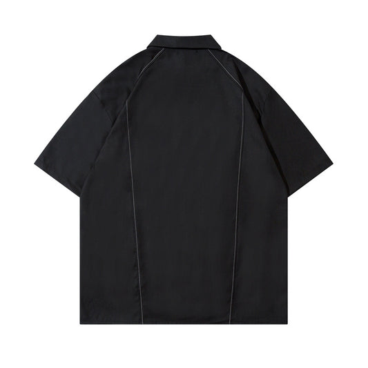 Camisa Manga Corta con Cierre para Hombre y Mujer - Image 2