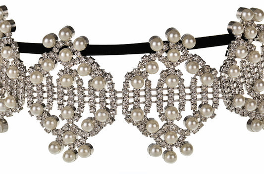Collar de Perlas con Cristales Brillantes - Image 2