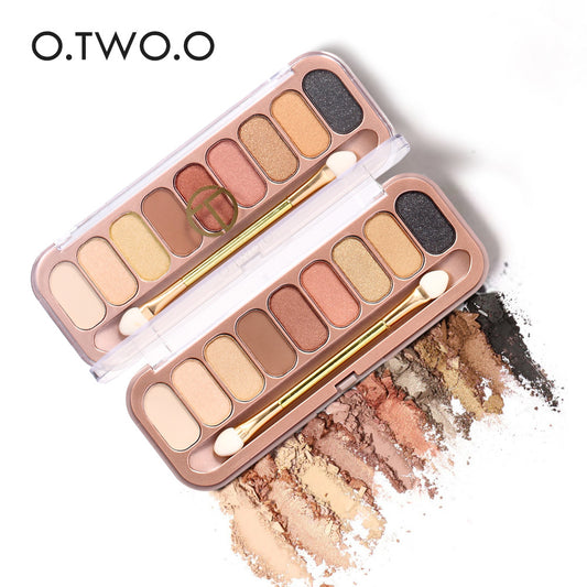 Paleta de Sombras Iridiscentes Rose Gold 9 Colores - Mate, Resistente y Larga Duración - Image 2