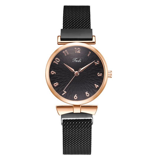 Reloj de Pulsera Dama con Malla Elegante y Movimiento de Cuarzo - Image 2