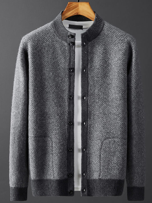 Suéter de Cachemira Holgado para Hombre - Talla Grande Reforzada - Image 2