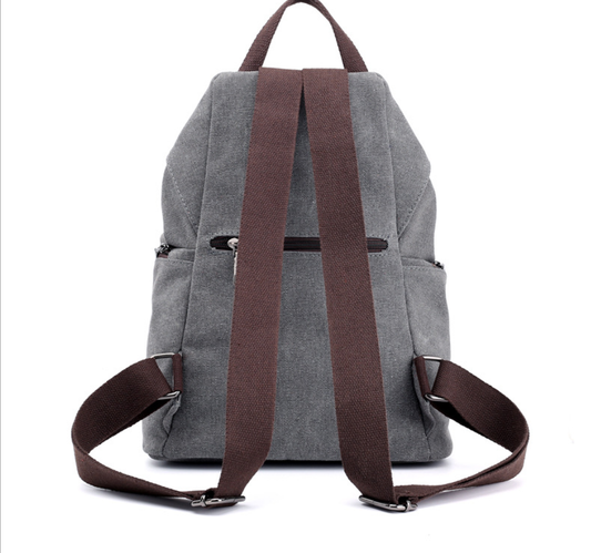 Mochila Bolso Canvas Retro Estilo Colegiala - Bolsa Versátil Coreana - Image 2
