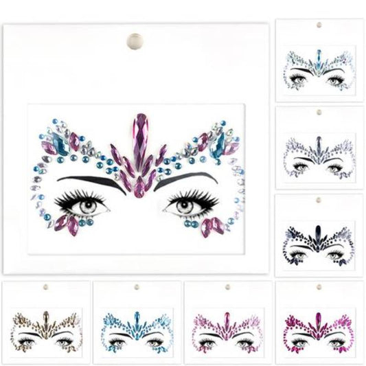 Pegatinas Faciales de Diamante Acrílico Estilo Europeo y Americano - Image 2