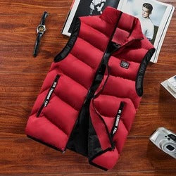 Chaleco Acolchado de Plumón para Hombre - Rojo Outdoor - Image 2