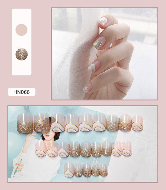 Uñas Postizas Decoradas Adhesivas - Diseño Profesional Listo para Usar - Image 2