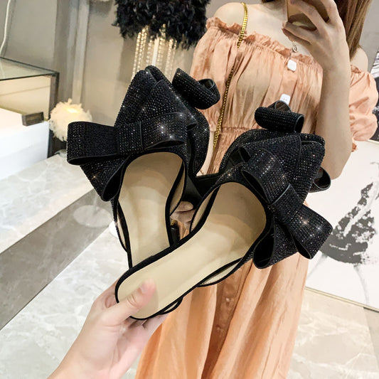 Sandalias Planas con Moño y Strass para Mujer - Image 2