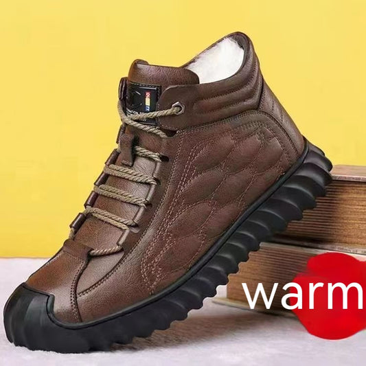 Zapatos Casuales Cálidos para Hombre con Forro de Algodón Grueso - Image 2