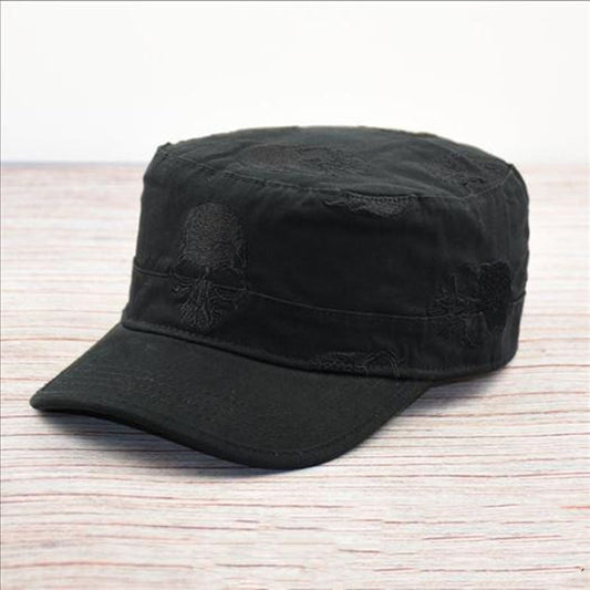 Gorra Plana Vintage con Bordado para Hombre - Image 2