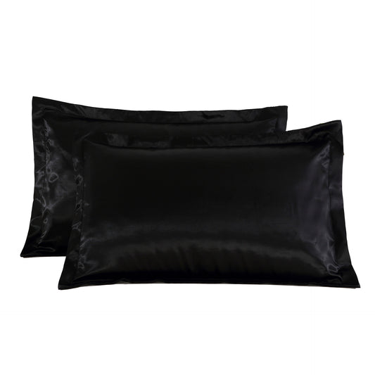 Funda de Almohada de Seda Pura Color Liso - Image 2