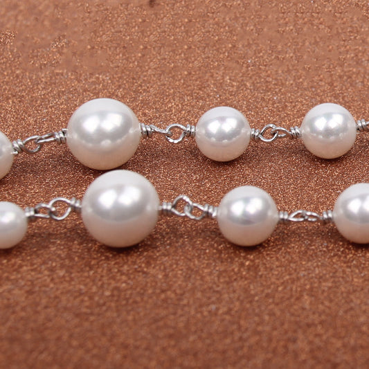 Collar de Perlas Naturales en Concha - Image 2