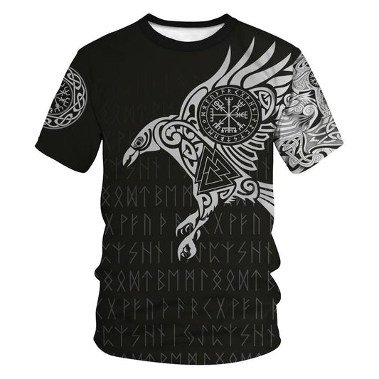 Playera Casual Harajuku Estampada Vintage para Hombre - Image 2